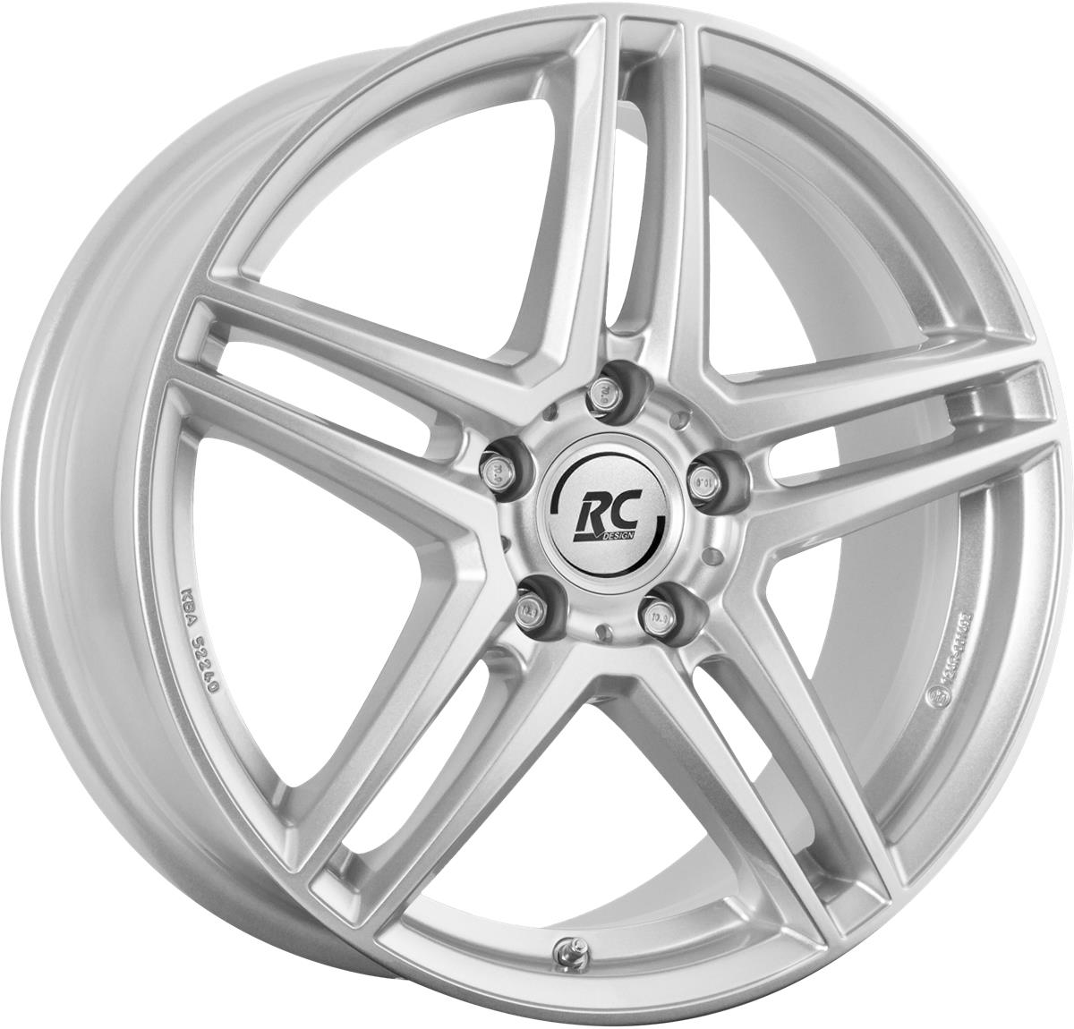 latakko-8156-5 RC Design RCD17 7x17 5x112 ET48 CB66.6 Kristallsilber (KS) - Image 1