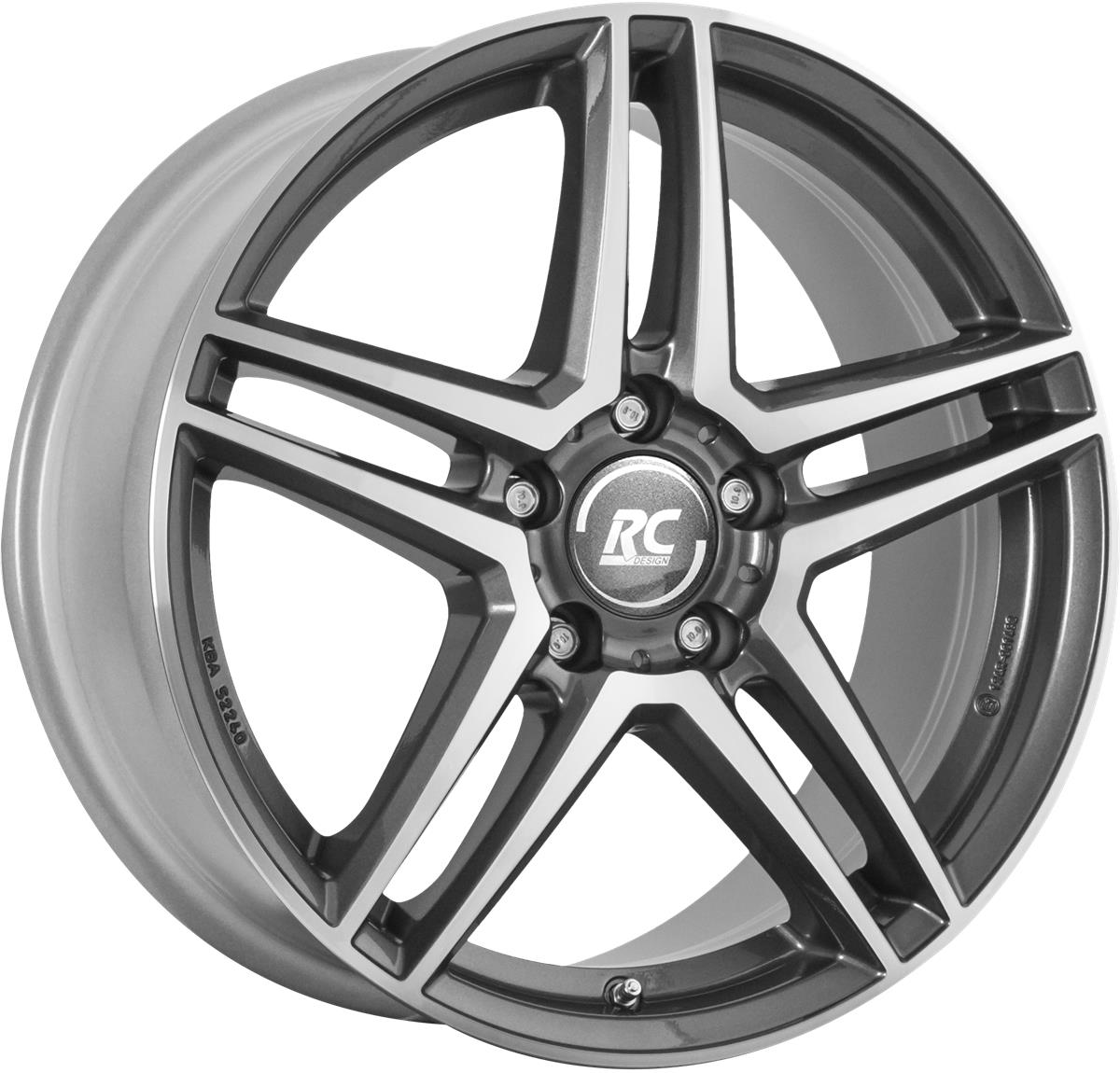 latakko-8158-8 RC Design RCD17 8.5x19 5x112 ET62 CB66.6 Himalaya Grey Voll-Poliert (HGVP) - Image 1