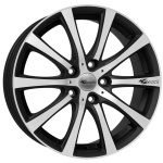 Brock B21 8x18 5x110 ET35 CB65.1 Schwarz Matt Voll-Poliert (SMVP)