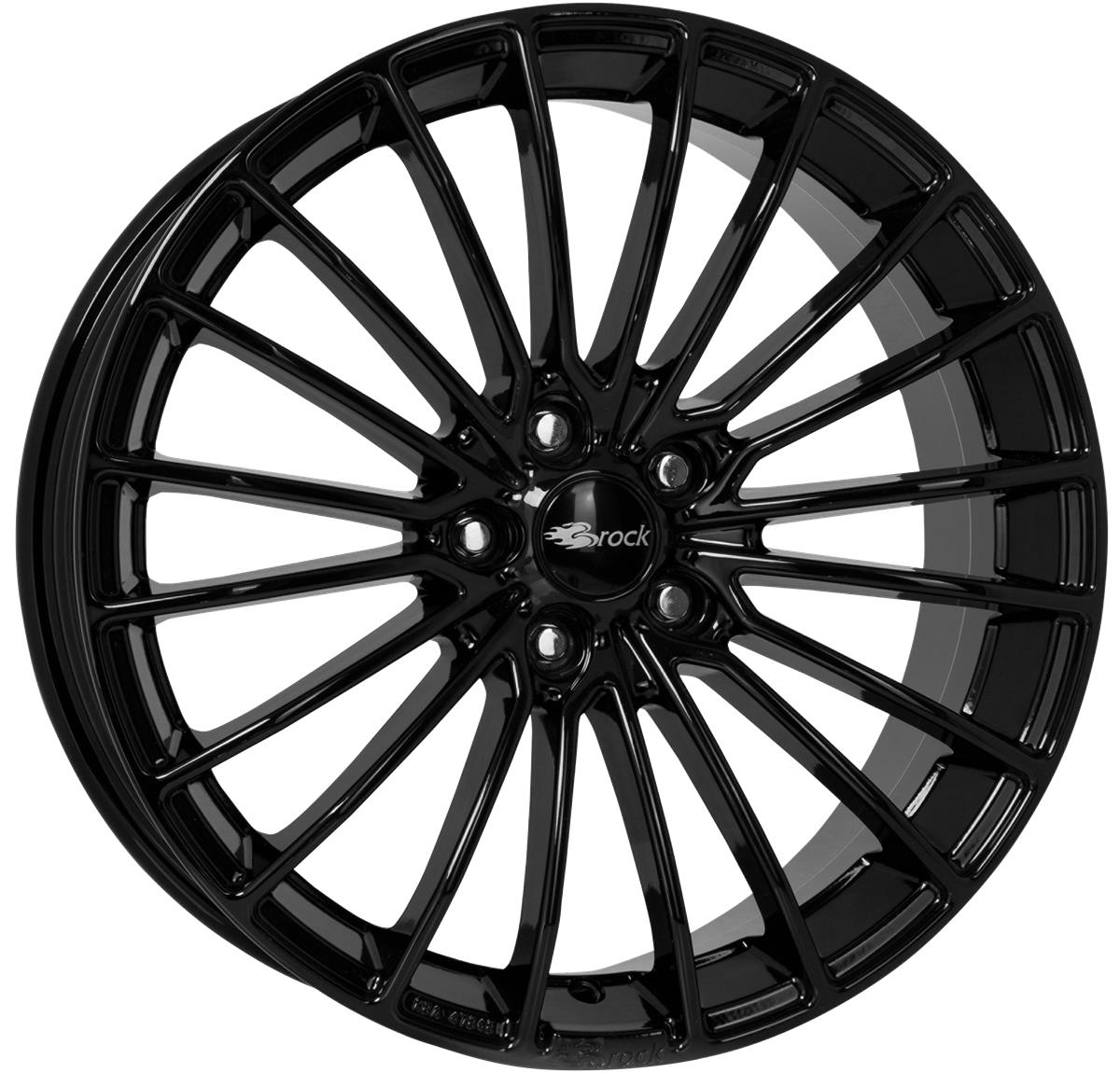 latakko-8176 Brock B24 7.5x16 5x100 ET35 CB63.4 Schwarz Glanz (SG) - Pilt 1
