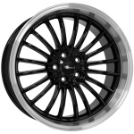 Brock B24GP 8.5x19 5x114.3 ET40 CB72.6 Schwarz Glanz Horn-Poliert (SGHP)