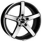 Brock B35 8.5x19 5x112 ET43 CB66.6 Schwarz Matt Voll-Poliert (SMVP)