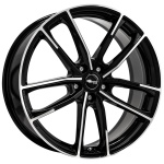 Brock B38 8x19 5x112 ET50 CB57.1 Schwarz Glanz Voll-Poliert (SGVP)