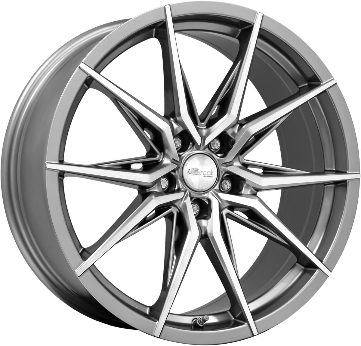 latakko-8218-22 Brock B42 9.5x20 5x120 ET42 CB72.6 Ferric Grey Poliert (FGP) - Image 1