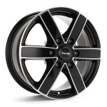 Avus AC-V61 6.5x16 6x125 ET68 CB74.1 Black Polished