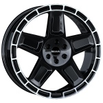 MAK Trek 9x20 6x139.7 ET55 CB95.1 Gloss Black Mirror Ring