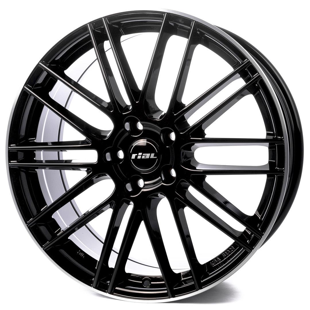 latakko-9112-1 Rial Kibo 8x18 5x112 ET42 CB70.1 diamond-black polished lip - Image 1