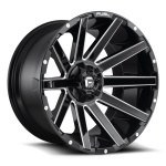Fuel D615 Contra 10x22 5x114.3 ET-18 CB78.1 Gloss Black Milled