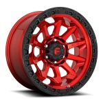 Fuel D695 Covert 9x20 6x135 ET1 CB87.1 Candy Red Black Bead Ring
