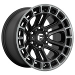 Fuel D720 Heater 9x20 6x135 ET1 CB87.1 Matte Black Double Dark Tint Machined