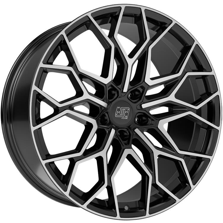 latakko-9277-68 MSW 51 9.5x21 5x130 ET46 CB72.6 Gloss Black Full Polished - Pilt 1
