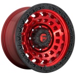 Fuel D632 Zephyr 9x20 5x127 ET1 CB71.6 Candy Red Black Bead Ring