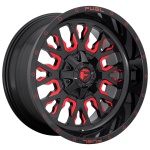 Fuel D612 Stroke 10x20 6x139.7 ET-19 CB106.1 Gloss Black Red Tinted Clear
