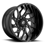 Fuel D741 Runner 10x20 6x135 ET-18 CB87.1 Gloss Black Milled