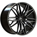 Fondmetal STC-23 10x23 5x130 ET28 CB71.6 Glossy Black Machined