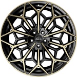 Antera A105 9.5x21 5x108 ET50 CB75 Piano Black Champagne
