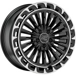 MSW 32 8.5x20 5x112 ET25 CB66.6 Gloss Black+Diamond Lip