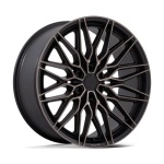 NICHE 1PC NC278 CALABRIA 6 MATTE BLACK MACHINED DARK TINT 9.5x22 6x139.7 ET19 CB106.1 Must
