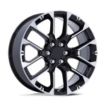 Performance Replicas PR224 GLOSS BLACK W/ MACHINED FACE 9x22 6x139.7 ET28 CB78.1 Must