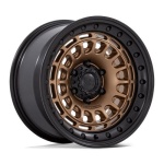 BLACK RHINO BR014 SAHARA MATTE BRONZE W/ GLOSS BLACK LIP 9x17 6x139.7 ET-12 CB106.1 Other