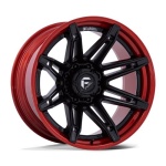 FUEL 1PC FC401 BRAWL MATTE BLACK W/ CANDY RED LIP 10x22 6x135 ET-18 CB87.1 Other