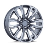 Performance Replicas PR225 GLOSS GUNMETAL MACH W/ CHR ACC 9x22 6x139.7 ET28 CB78.1 Other