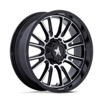 MSA OFFROAD WHEELS M51 THUNDERLIPS GLOSS BLACK MACHINED 7x24 ET0 CB110.1 Must