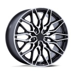 NICHE 1PC NC277 CALABRIA 5 GLOSS BLACK MACHINED 10.5x20 5x114.3 ET40 CB72.56 Must
