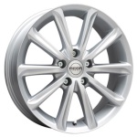 Mega Wheels Virgo Silver 7x17 5x108 ET47 CB73.2 Hall / Hõbedane