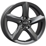 Mega Wheels Tigera Dark Mat anthracite grey 7x16 4x108 ET25 CB65.1 Hall / Hõbedane