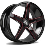 seventy9 SV-N Black glossy milled red 8x18 5x120 ET30 CB72.6 Other