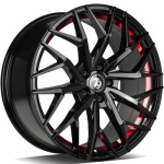 seventy9 SV-C Black glossy red inner lip 8x18 5x100 ET40 CB73.1 Other