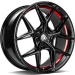 seventy9 SCF-B Black glossy red inner lip 9.5x19 5x120 ET35 CB72.6 Other