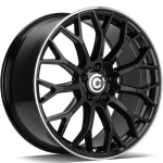 Carbonado EXPERT Black Glossy Lip Polished 8x19 5x112 ET35 CB66.5 Other
