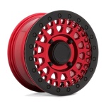 Black Rhino Powersports PARKER UTV BEADLOCK CANDY RED W/ BLACK BEAD RING 7x14 4x137 ET36 CB106.1 Other