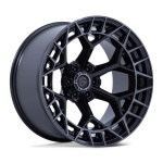 FUEL 1PC FC873 CHARGER GLOSS BLACK BRUSHED DARK TINT 9x17 6x139.7 ET1 CB106.1 Must