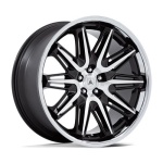 ASANTI BLACK ABL-47 IMPERATOR GLOSS BLACK MACHINED W/ SS LIP 9x20 5x120 ET27 CB72.56 Must
