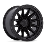 FUEL 1PC FC866 PISTON BLACKOUT W/ GLOSS BLACK LIP 8.5x17 6x139.7 ET25 CB106.1 Must