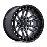 FUEL 1PC FC874 CELSIUS MATTE GUNMETAL W/ MATTE BLACK LIP 10x20 6x139.7 ET-18 CB106.1 Must