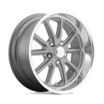 US MAG 1PC U111 RAMBLER TEXTURED GRAY W/ DIAMOND CUT LIP 7x18 5x120.65 ET1 CB72.56 Red