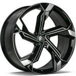Carbonado SUPERSTAR Black Front Polished 8x18 5x112 ET35 CB66.45 Other