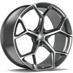 Carbonado Fancy Anthracite Front Polished 8.5x19 5x112 ET30 CB66.45 Kroom / Poleeritud