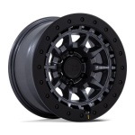 Black Rhino Hard Alloys BR016 TUSK MATTE GUNMETAL W/ BLACK ROCK GUARD 8.5x17 6x139.7 ET0 CB106.1 Must