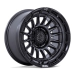 Black Rhino Hard Alloys BR025 RIVAL MATTE GUNMETAL W/ MATTE BLACK LIP 9x17 5x127 ET-12 CB71.5 Must