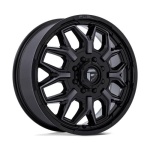 FUEL 1PC D875 FLUX DUALLY GLOSS BLACK BRUSH-FC GRAY TINT 8.25x22 8x210 ET-246 CB154.3 Must