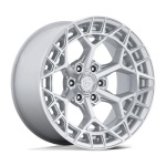 FUEL 1PC FC873 CHARGER GLOSS SILVER W/ MACHINED FACE 9x17 5x127 ET1 CB71.5 Hall / Hõbedane