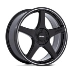Petrol PE003 P2E GLOSS BLACK W/ MACHINED LIP 8x17 ET40 CB72.56 Must