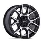 MOTO METAL MO813 MASON GLOSS BLACK W/ MACHINED FACE 9x22 ET24 CB95.1 Must
