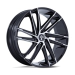 DUB 1PC DC275 BLAZE GLOSS BLACK W/ MACHINED FACE 10x26 6x135 ET30 CB87.1 Must