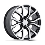 Performance Replicas PR230 GLOSS BLACK W/ MACHINED FACE 10x24 6x135 ET31 CB87.1 Must